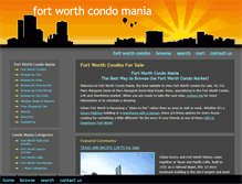 Tablet Screenshot of fortworthcondomania.com